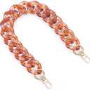 AUMEY Handbag Chain Straps Acrylic Purse Chain Strap Fashionable Replacement Purse Clutches Handles for Purse Handbags DIY Crafts, 15.7 inch of Each (03-Beautiful color A)