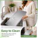 50*40cm/19.7*15.8inches L-Shaped Counter Cutting Board with Lip for Kitchen