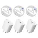 3Pack iPhone Fast Charger[Apple Mfi Certified],10FT iPhone Charger Fast Charging USB C to Lightning Cable with Type C Charger Block Fast Charging Adapter for iPhone 14 13 12 11 Pro Max X Xs Max 8Plus