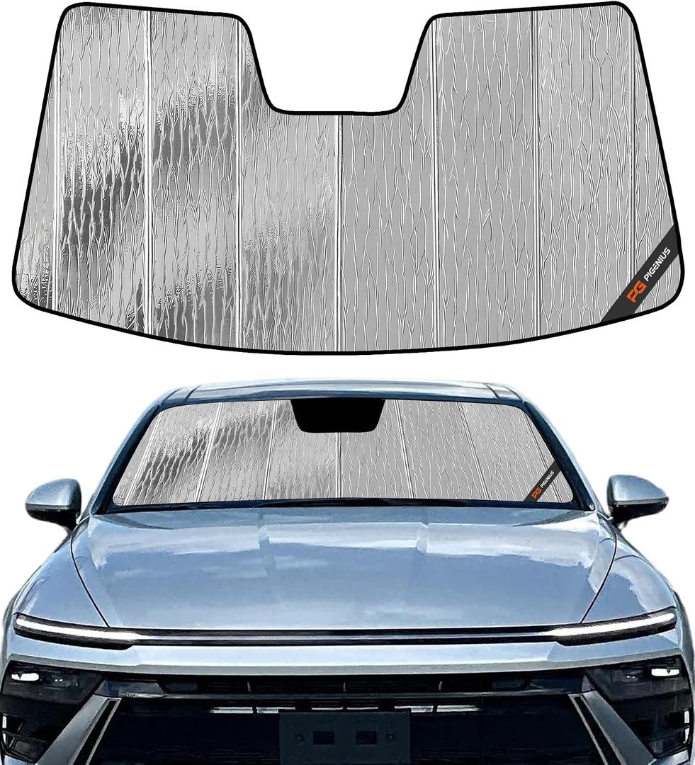 Pigenius Windshield Sun Shade for Hyundai Sonata 2024-2026 Front Window Sunshade - AstraGuard