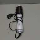One Step Dryer & Volumizing Hot Air Brush, Blow Dryer, Ceramic Straightener, Curler & Hot Comb 4 in 1 Salon Ionic Hair Styling Tools, White
