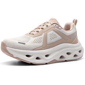 NORTIV 8 Women's Cushioning Walking Shoes Non Slip Breathable Comfortable Workout Running Tennis Jogging Gym Athletic MovePropel Fashion Sneakers (10, Nude Pink)