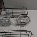 Shower Caddy 5 Pack, Adhesive Bathroom Shower Organizer for Bathroom Storage, No Drilling Large Capacity Rustproof Stainless Steel Shower Shelves Rack for Bath, Black