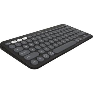 Logitech Pebble Keys 2 K380s, Multi-Device Bluetooth Wireless Keyboard with Customizable Shortcuts, Slim and Portable, Easy-Switch for Windows, macOS, iPadOS, Android, Chrome OS - Tonal Graphite