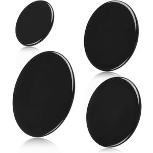 Upgraded Gas Stove Burner Cap Set - 4Piece Metal Cooker Hat Replacement Kit, For SABAF Stoves, Includes 1 Large, 2 Middle, and 1 Small Cap(Flat)