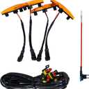 Unifizz Car Seven Sparta 4 PCS Led Amber Lights with Fuse and Instruction for Toyota 4Runner TRD Pro Grille 2014-2023, Including SR5, TRD Off-Road, Limited, TRD Pro (Amber)