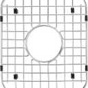 Sink Protector for Kitchen Sink Fits 12x14, Stainless Steel Sink Protector, Sink Bottom Grid (Steel Gray)