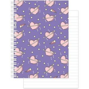 Monolike Fantastic A5 Line Spiral Notebook, Magical love - Hardcover 5.83 x 8.27inch 126 Page,120GSM Thick paper