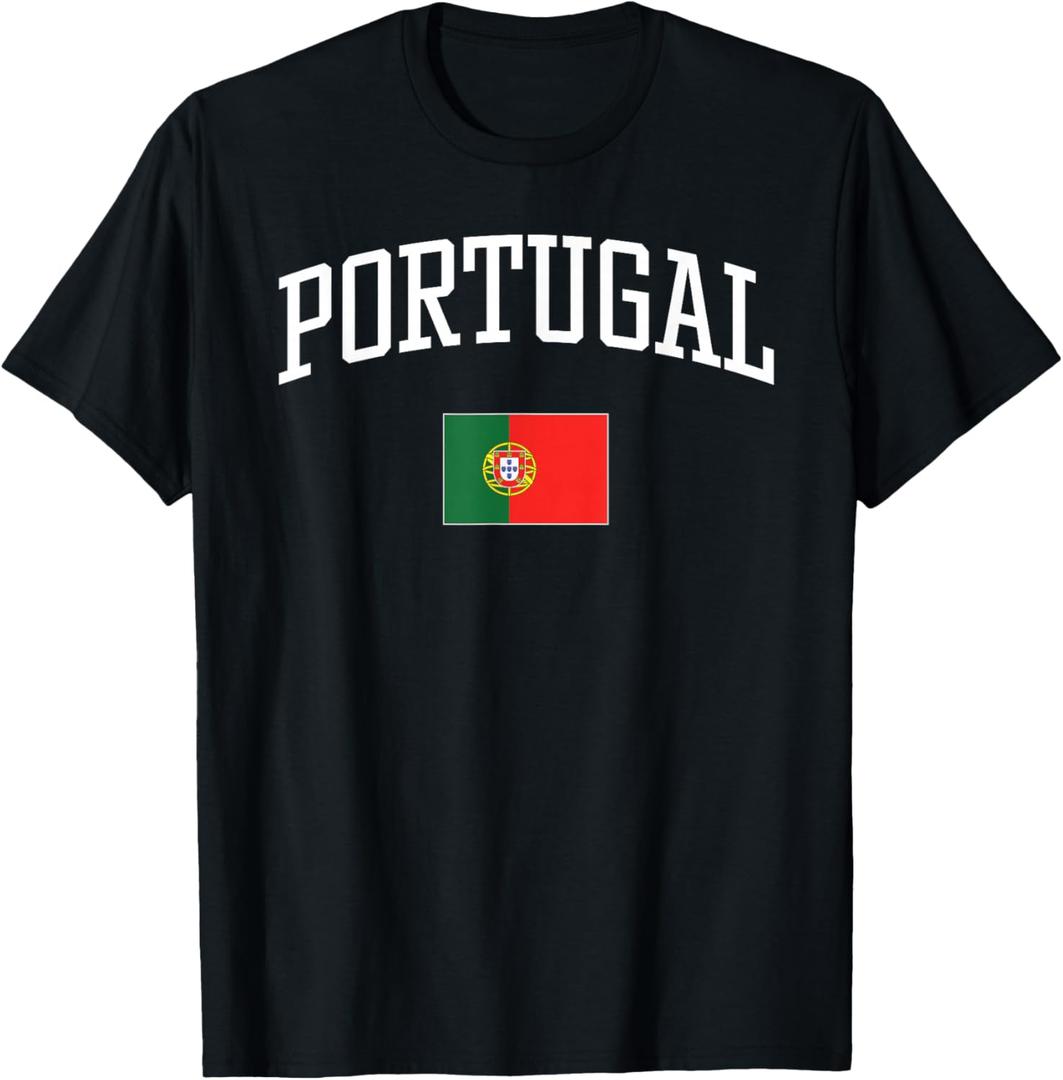 Vintage Flag of Portugal Love Your Country T-Shirt, M