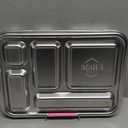 Stainless Steel Bento Box Kids, Kids Metal Bento Lunch Box BPA Free Lunch Box Containers 304 Stainless Steel Bento Box for School and Office(Pink)