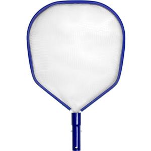 Aluminum Swimming Pool Leaf Skimmer with Fine-Mesh Net for Inground and Above Ground Pools