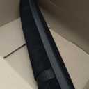 Smiry Front Door Mat Outside Entrance, Heavy Duty Sturdy Natural Rubber Doormat, Trap Dirt and Moisture, Easy Clean Low Profile Mats for Indoor Outdoor Entry, Irregular Triangle (29.5x17, Black)