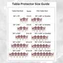 Quality Table Pad Protector, Superior Protection from Spills, Scratches & Heat - Reusable Vinyl Table Cloth with Cushion Flannel Backing (72" L x 54" W)