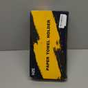 Paper Towel Holder Countertop, Standing Paper Roll Holder with Anti Slip Weighted Base, Stainless Steel Freestanding Paper Towel Holder for Kitchen, Black