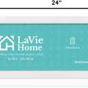 LaVie Home 8x24 Picture Frame White, Panoramic Picture Frame for Wall Decoration, Classic Black Minimalist Style Suitable for Decorating Houses, Offices, Hotels1 Pack