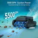 Cordless Robotic Pool Vacuum Cleaner for Inground & Above Ground Pools