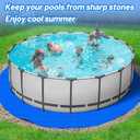 Aulock Heavy-Duty 15FT Pool Liner Pad for Round Above Ground Pools - Swimming Pool Mat Tarp to Prevent Punctures and Weed Barrier (Blue)