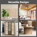 Art3d Natural Bamboo Wall Panel for Interior Wall Decor, Renewable Pole Wrap Wainscoting Paneling for Wall Ceiling Furniture Cabinet Office, 12 x 96 Inch - Carbonized, 1-Pack