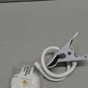 Baby Monitor Holder Compatible with VTech VM819, Flexible Baby Monitor Mount, Crib Clip Mount Without Tools or Wall Damage - White