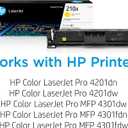 HP 210A Yellow Toner Cartridge | Works Color LaserJet Pro 4201, Color LaserJet Pro MFP 4301 Series | W2102A