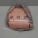 Bird Backpack Carrier, Travel Bird Cage for Small Medium Size Parrot Parakeet Budgies Cockatiel, Portable Clear Bubble Window Bag with Stainless Steel Tray Food Bolw Standing Perch (Pink)