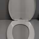 Bemis 1500EC 390 Lift-Off Wood Elongated Toilet Seat, Cotton White (Pack of 1)