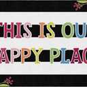 Flagship Carpets This is Our Happy Place Children's Classroom Dcor Area Rug for Schools, Durable and Fun for Learning Centers, Daycares and Preschools, 5' X 7'6"