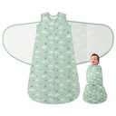 LILBESTIE Baby Swaddle Sleep Sack, 1.0 Tog New-Parent-Friendly Swaddle for Newborns & infant 6-12 Months Baby Wearable Blanket Reduce Startle Reflex, Newborn Boys Girls Registry Essentials