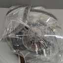 Flower Modern Ceiling Fans with Lights, Low Profile Ceiling Fan with Remote for bedroom, Flush Mount Ceiling Fan with LED Dimmable Light,3-Colors, 6-Speeds, Timing CeilingFans Light, Walnutcolor