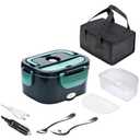 Pawtong Electric Bento Box, 1.5L Portable Lunch Container with Heating Function, Perfect for Work, Car, and Home - Blue