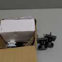 coolnews 2 Pack Black Dummy Door Knobs Interior, Single Sided Square Modern Dummy Door Knob Door Handle for Hall/Closet Doors, Matte Black