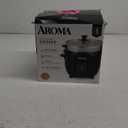 Aroma Housewares ARC-363-1NGB 3 Uncooked/6 Cups Cooked Rice Cooker, Steamer, Multicooker, 2-6 cups, Black