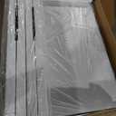 HLPB Folding Table Picnic Table Set, 6 ft Camping Table with 2 Benches, Outdoor Indoor Portable Folding Furniture for Working Meeting Party, Camping, Picnic, Weddings w/Handle and Safety Locks, White