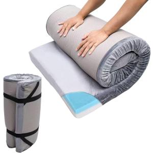 Memory Sponge Camping Mattress is Suitable for Adult Waterproof Sleeping mats, roll up Floor mattresses, Foldable mattresses, and Guest mattresses.