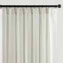 jinchan Striped Linen Blend Curtains 84 Inches Long for Living Room Sage Green Stripe Rod Pocket Semi Sheer Light Filtering Drapes for Bedroom Farmhouse Curtain Set 2 Panels