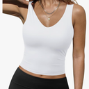 Trendy Queen Womens Tank Tops Double Lined Crop Sleeveless Going Out Camisole Summer Fashion Basic Soft Spring Clothes 2025 M