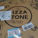 16 inch Baking Stone For Oven - Round Pizza Stone with Handles and Dough Tool - Baking Stone for Bread - Pizza Stones for Oven and Grill - Cooking Gifts for Food Lovers