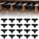 20PCS Under Deck Drainage System, HDPE Deck Drainage Kit