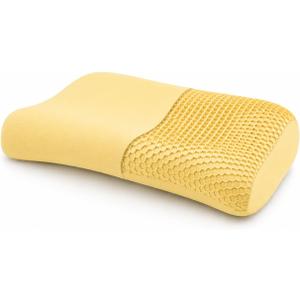 Pampkin Cervical Neck Pillow for Sleeping & Neck Pain Relief | Memory Foam Pillow with Cooling Gel | Dual Height Pillow for Side, Back & Stomach Sleepers