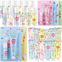 Loopeer 12 Sets Easter Basket Stuffers Bulk Hand Cream and Lip Balm Set Easter Basket Fillers Gifts for Adults Coworkers Women Men Spring Party Favors Travel Size Lotion Goodie Bag Gifts