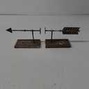 HD DESIGN Home Decor Iron Arrow Bookends