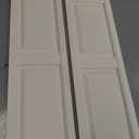 Ekena Millwork Lifetime Vinyl LP2S14X05100WH Standard Two Equal Panel Vinyls, Raised Panel Vinyl Shutters, w/Installation Shutter-Lok's & Matching Screws (Per Pair), 14 3/4"W x 51"H, White, 14.75-in. W x 51-in. H