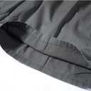 Mens Cotton Loose Drawstring Cargo Short with Full Elastic Waist (36)