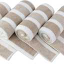 KinHwa Microfiber Hand Towels for Bathroom Soft and Absorbent Face Towels Brown Bathroom Hand Towels for SPA Hair Bath 30inchx16inch 4 Packs