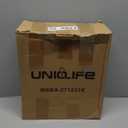 Uniclife Wall Mount Mailbox for Outside, Anti-Theft Heavy Duty Locking Mailbox, Small Mailbox with Key Lock, Security Mail Box, Safe Key Drop Box, Post Box, Steel Cash Drop Box for Home Office, Black