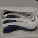 Soup Spoons Set Of 4, Chinese Deep Soup Spoon - 6.5 Inch Ceramic Korean Tablespoons for Ramen, Rice, Noodle, Asian Spoons with Deep Hook Design, Vintage Blue