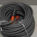 YAMATIC Super Flexible Pressure Washer Hose 100FT for Power Washer Replacement, Kink Resistant Extension With Leak-Free M22 Female & 3/8" Quick Connect Adapters, 1/4" 3200 PSI, Grey (Gray)