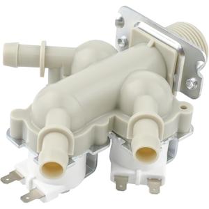 5221ER1003S Washer Water Inlet Valve Compatible with lg, kenmore: WKE100HVA, WM4000HBA, WM3400CW, WM4000HWA, WM3470CW etc, Replace 4869496, AP6798394, PS12587936, EAP12587936, PD00057211 etc, 21.05 cubic inches