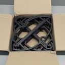 15" Compact Slim & Slimlink Interlocking Clothes Hangers, Space-Saving Lightweight Plastic Hangers for Small Closets, Dorms, Apartments, Travel, RVs & Petite Clothing (Black, 50)