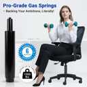 11 Inches-16.5 Inches Office Chair Cylinder Replacement - 5.5'' Stroke, Heavy Duty 1000lbs Class 4 Hydraulic Lift, Universal Pneumatic Piston Fit for Sinking Desk/Gaming Chairs
